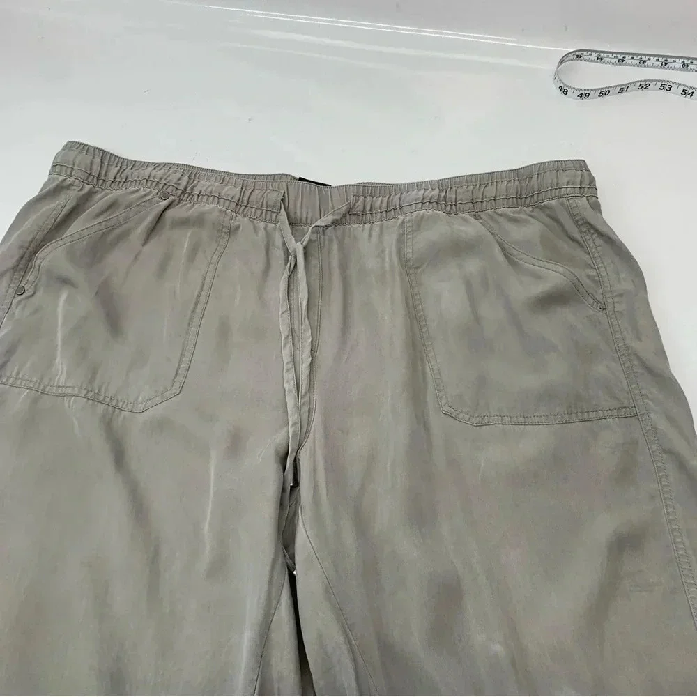 Love Ledgend  Chambray Jogger Pants Woman‎ 22 Elastic Drawstring Waist 3769 - Picture 5 of 10